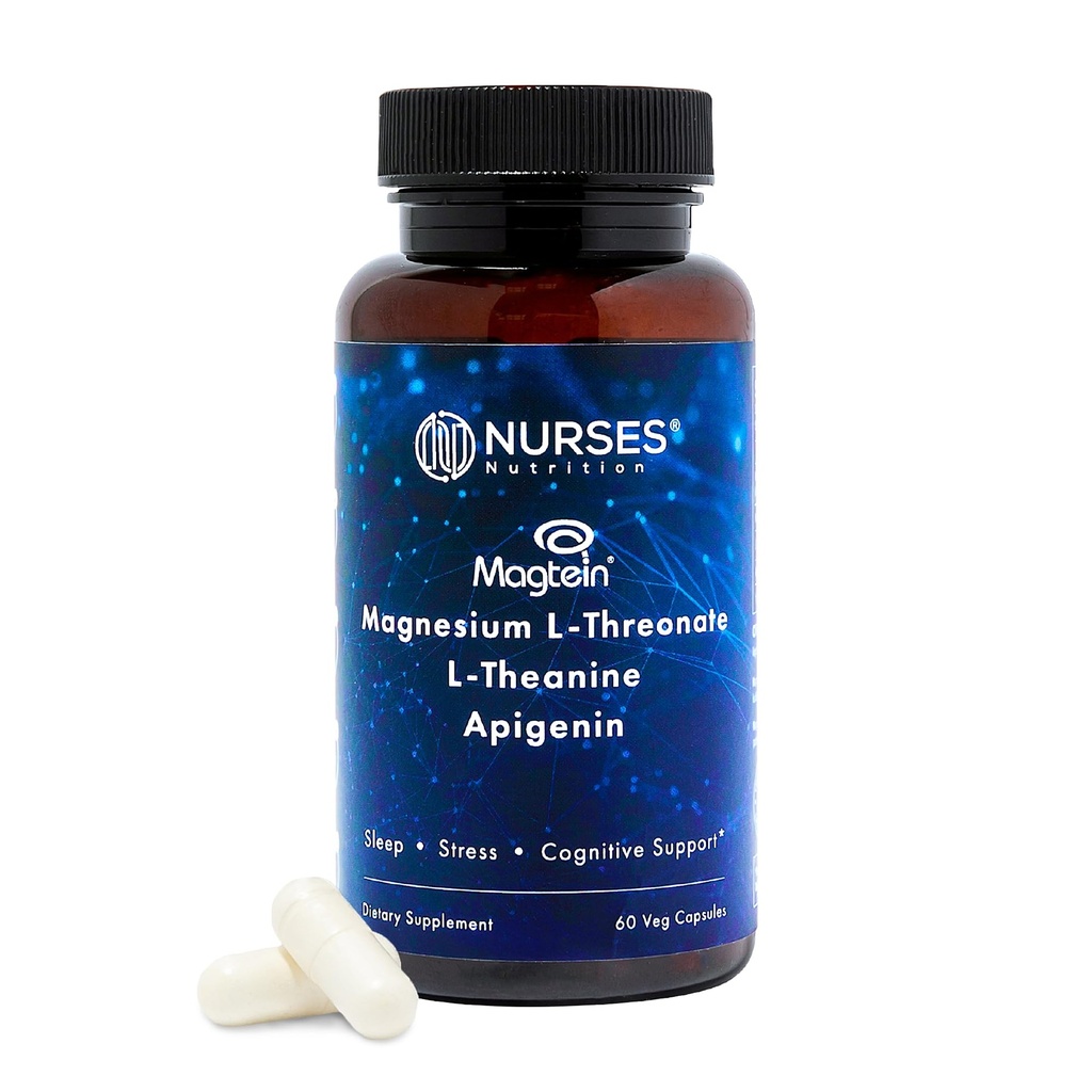 Klinicznie badane - Premium Wysoka Absorpcja Magnezu Sleep Supplement - Magnezu L- Threonian L- Theanine Apigenin - Sleep & Stress Support - Trzecia strona Tested - Made in USA - Gluten Free