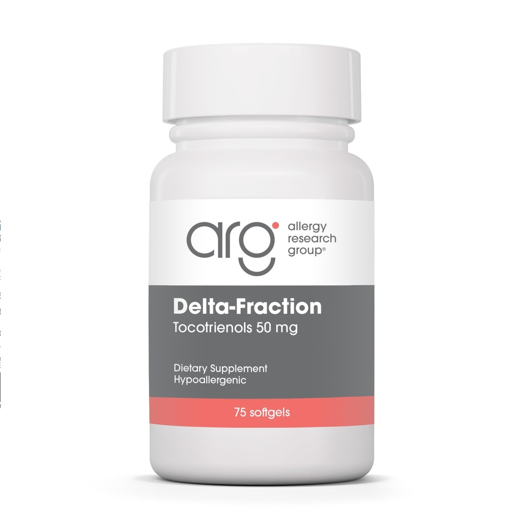 Alergia Research Group Delta-Fraction Tocotrienols Supplement - 50 mg witaminy E, Annatto, Gamma, Tocotrienols Only, Tocopherol- Free, Hipoalergenic, Softgels - 75 Hrabia