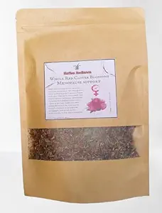 Native Radiance Herbal Supplement - Czerwona koniczyna Blossoms, 1 oz, Menopauza Wsparcie, Plant- based, Proszek, Butelka, Hot Flash, Kardioviral & Bone Health