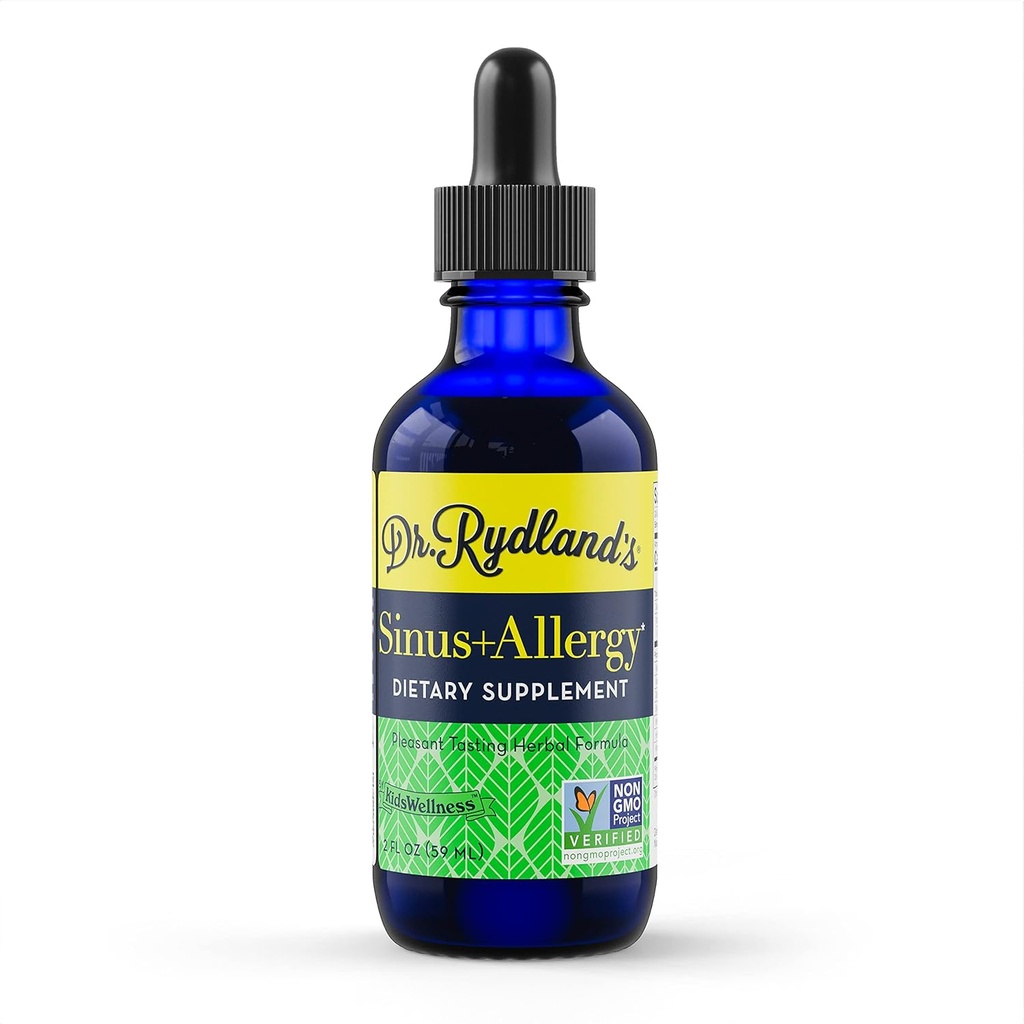 Doc Rydland Herbal Supplement Agregat 124; Stworzony przez KidsWellness Agregat 124; Bezpieczny i skuteczny dla niemowląt dorosłych 124; Sinus & Alergia Agregat 124; Relieves Sinusitis, Alergie, Sinus Headaches Agregates 124; 2 Butelka Ounce