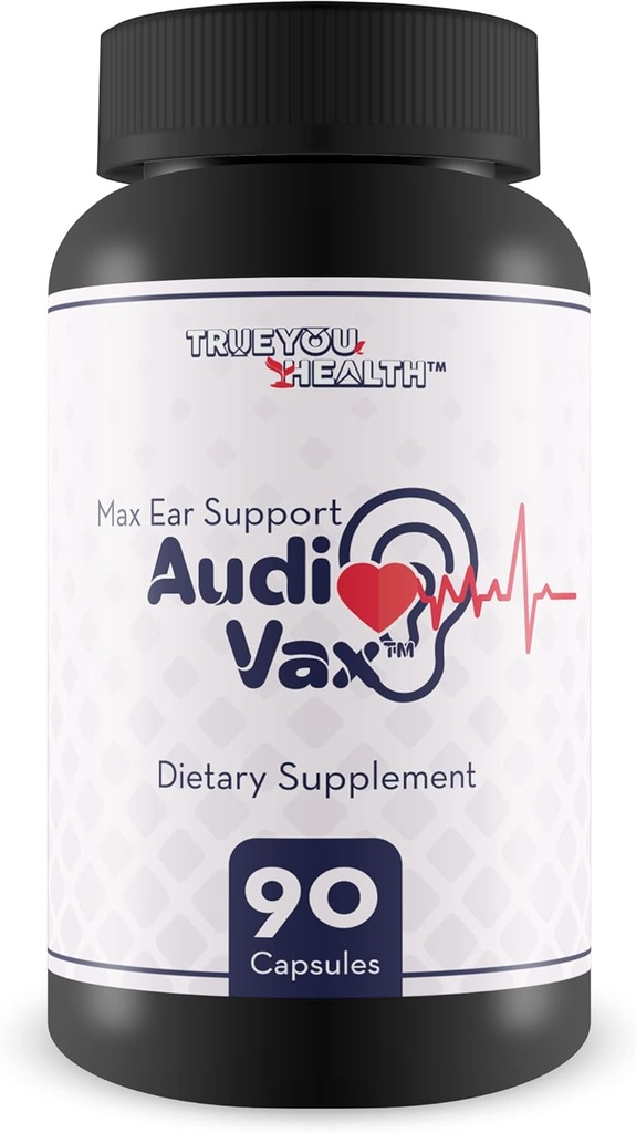 Max Wsparcie ucha Audi Vax - Suplement do wsparcia zdrowia ucha - Promowanie wewnętrznego ucha & środkowego ucha zdrowia z ulepszonym przepływem krwi - Pomoc zmniejszyć utratę słuchu i dzwonienie ucha - Wsparcie zdrowe funkcji słuchowych