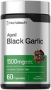 Horbäach Aged Garlic Extract Kapsułki 1500mg 124; 60 Hrabia 124; Fermentowany suplement DEV124; Non-GMO, Gluten Free
