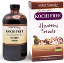 Amber NaturalZ Kochi Wolny suplement ziołowy dla psów, kotów, ptaków, królików i świnek Gwinei 124; Wspomaga zdrowe funkcje jelit 124; Natural Aid for Digestive Balance 124; 16 Płynna butelka szklana