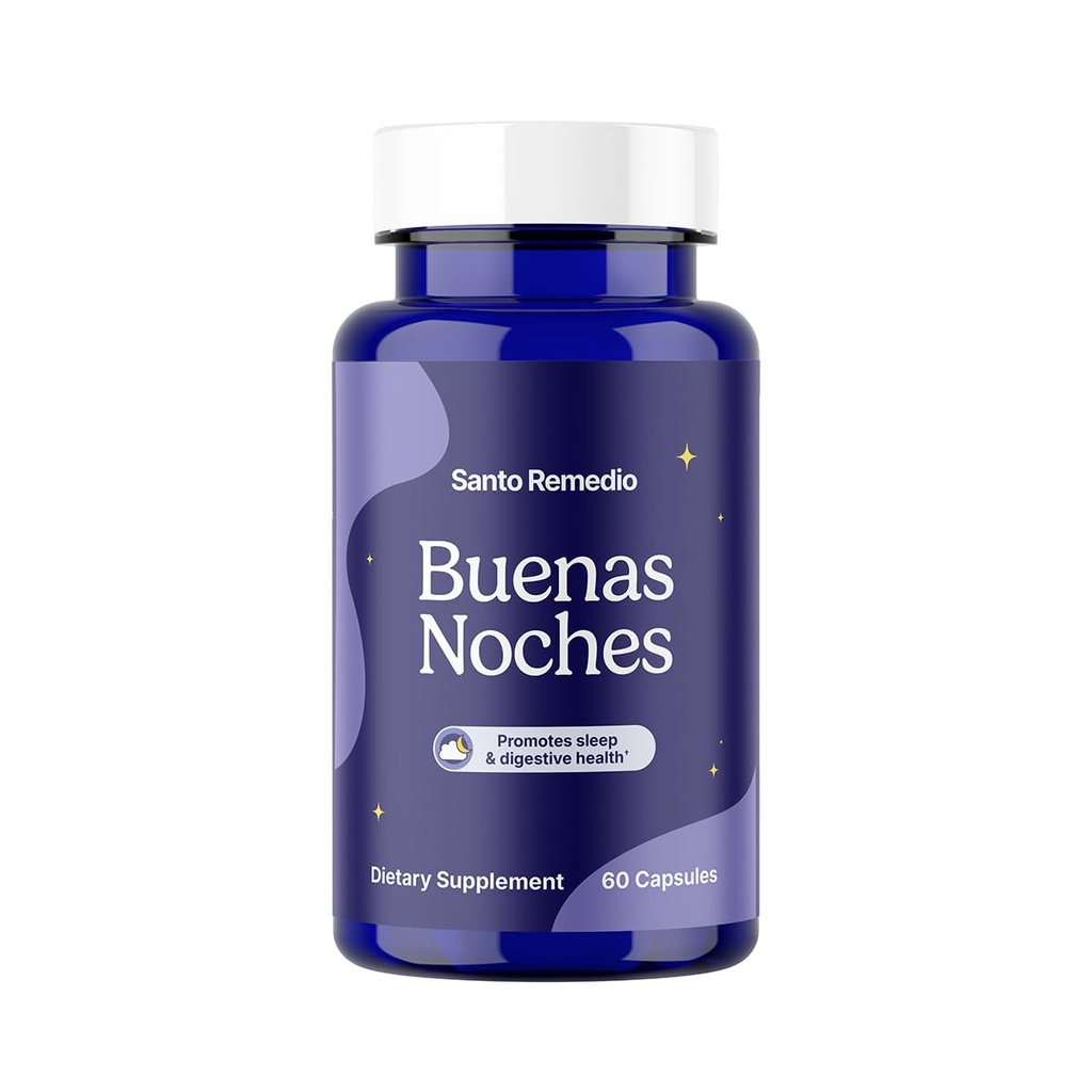 Santo Remedio Buenas Noches, Promotes Sleep, Supports Digestive Health, Zawiera Zylaria ®, DE111 ® (Probiotyki), Melatonina