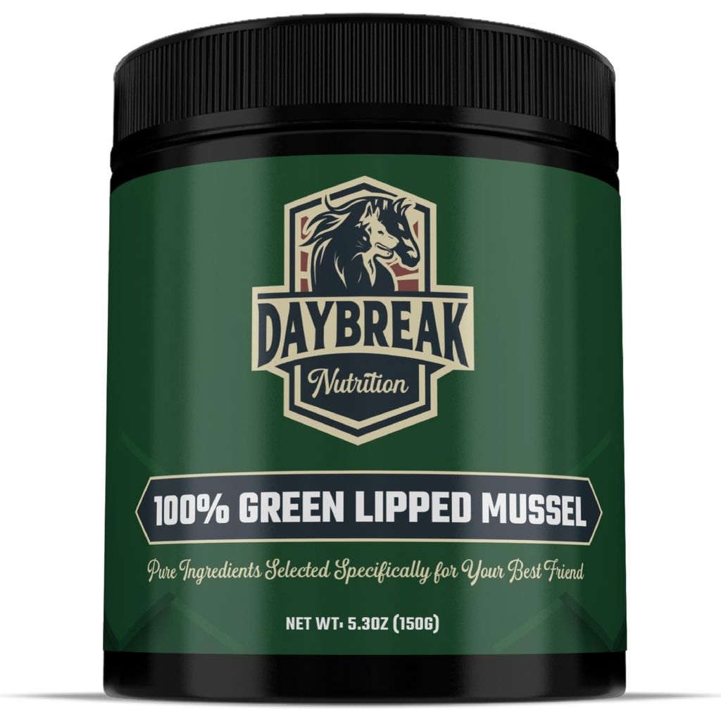 Pure Green Lipped Mussel Powder for Dogs and Cats - 100% Nowa Zelandia Green Lipped Mussels - Antyzapalne Suplement & Witaminy pomóc zwierzaka z zapaleniem stawów, Joint Pain Relief - 150 Grams