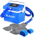 Cold Therapy Unit for Pain Relief, Cold Therapy System z uniwersalnym lodowym pakiem dla Knee, Ankle, Shoulder, Back, Ice Therapy Machine z Digital Timer i Ajustrable Flow Speed