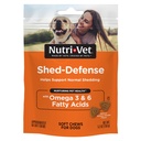 Nutri- Vet Shed Defense Soft Chews for Dogs, Skóra i Coat Suplement dla psów, Omega 3 z oleju rybnego, Suchość & Swędzenie Leczenie skóry, Szczenięta Essentials, 60 Soft Chews