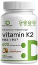 DEAL SUPLEMENT witaminy K2 Suplement 600mcg, 180 Softgels oleju kokosowego 124; Full Spectrum High Absorption MK- 7 & MK- 4 Formularze 124; Kości, Joint, & Wsparcie immunologiczne - Non-GMO