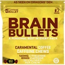 80mg Kofeina & 160mg L- Theanine Focus Enhancing Energy Chews (40 Servings) - Neuroscience Backed Nootropic Stack, Psychiczna ostrość i wsparcie Cognitive 124; Karmel Frappe Flavor Brain Bullet