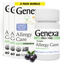 Genexa Alergia Care Adresy 124; Leki wolne, Non- Drowsy Alergy & Decongestant Relief dla dorosłych 124; Vegan & Non-GMO Alergia Relief Made Clean 124; Organic Acai Berry Flavor 124; 180 Tabletki do żucia