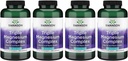 Swanson Triple Magnezu Complex - Suplement mineralny - Natural Support - Wyposażony w cytrat, tlenek i asparaginian - (300 kapsułek, 400mg każdy, 4 opakowania)