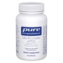 Pure Encapsulations Ultra B- Complex with PQQ XI124; Suplement witaminy B do wsparcia Nerwów, Komórki, Metylacja, Mitochondrial Health * * XI124; 60 Kapsułki