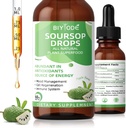 Soursop Graviola płynne krople: 1800mg Premium Przeciwutleniacz Wsparcie dla immunologicznego zdrowia Relaks trawienny Wegan Gluten wolny cukier 1 Fl Oz 30 Day Supply
