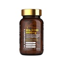 Bioactive Sea Moss Dr Sosnowski 124; 8- in-1 Formuła wzbogacona Black Seed, Ashwagandha, Turmeric, Manuka Honey, Lion 's Mane, Royal Jelly, Bee Propolis Extract 124; 60 Kapsułki
