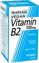Health Aid Witamina B2 (Riboflavin) 100mg - Długotrwałe uwalnianie 60 tabletek