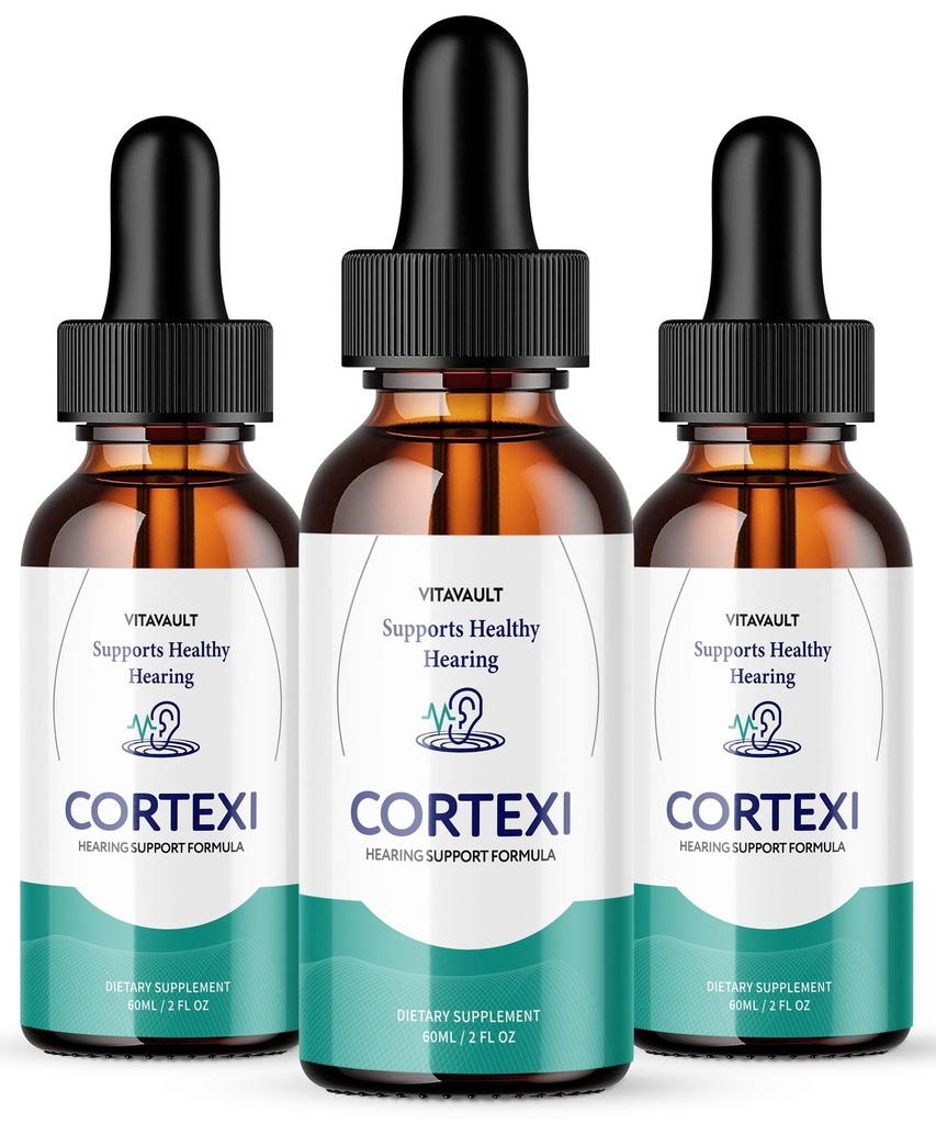 Cortexi Uszy Krople - Cortexi Słuchowych Drops, Cortexi Drops, Cortexi Opinie - Promotes Auditory Clarity, Obsługuje zdrowe słyszenie Pack 3