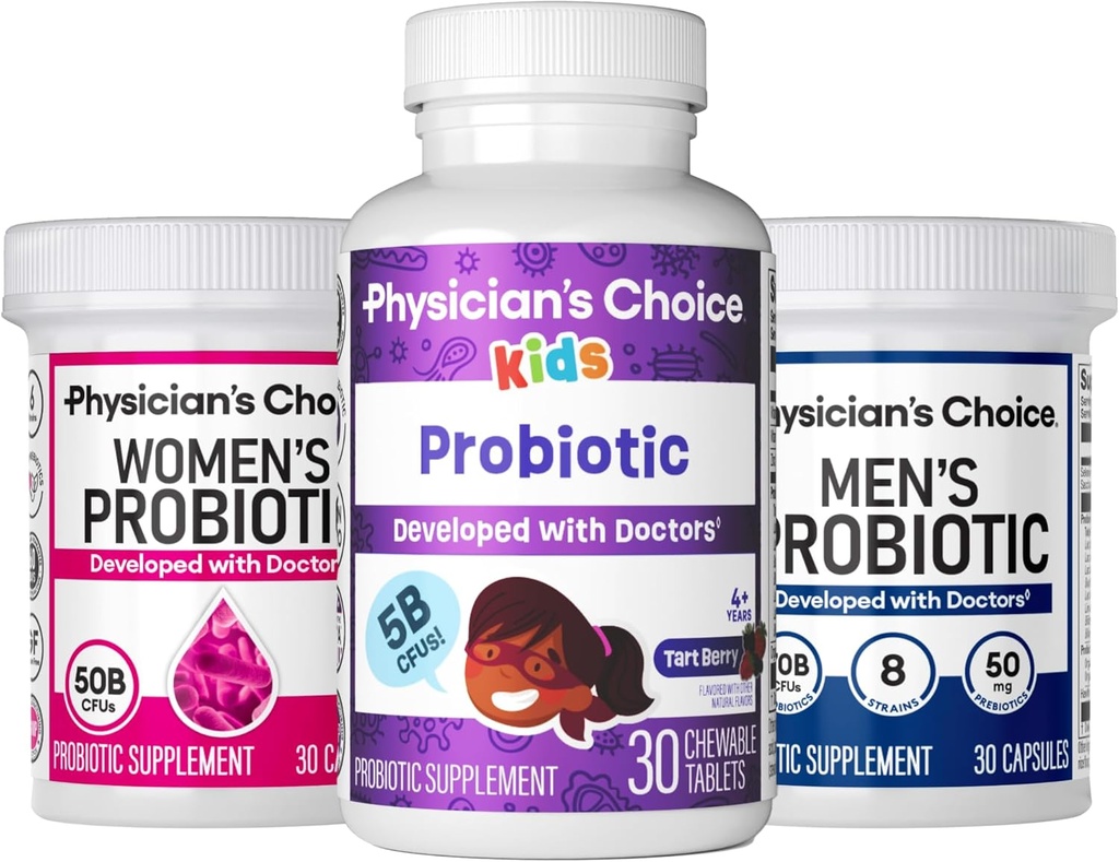 Probiotyczny zespół rodzinny - kobiety Probo (30ct) + dzieci Probo (30ct) + mens Probo (30ct)