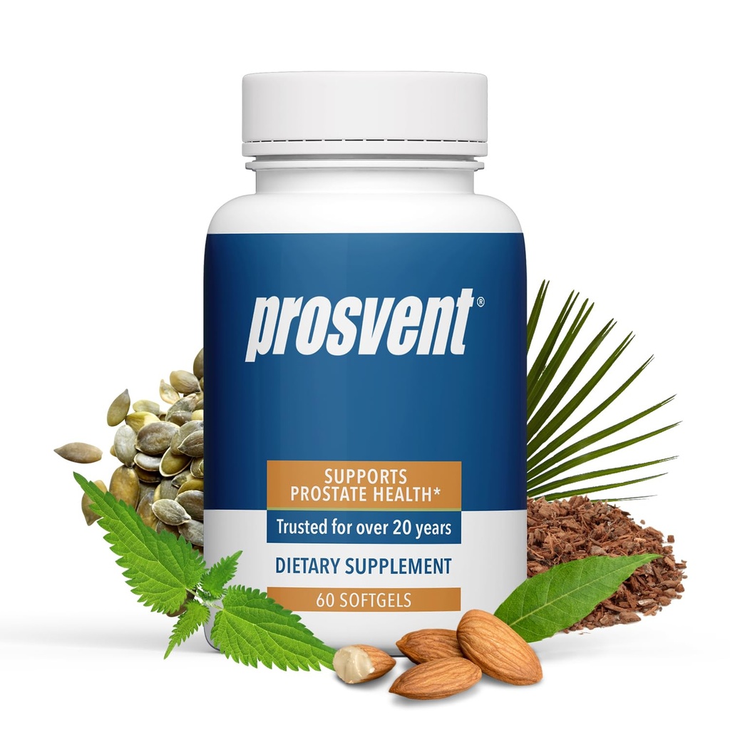 Advanced Men 's Prostate Support Natural Supplement with Saw Palmetto, Witamina D, i Cynk do złagodzenia częstotliwości i pilności moczu (60 Count)