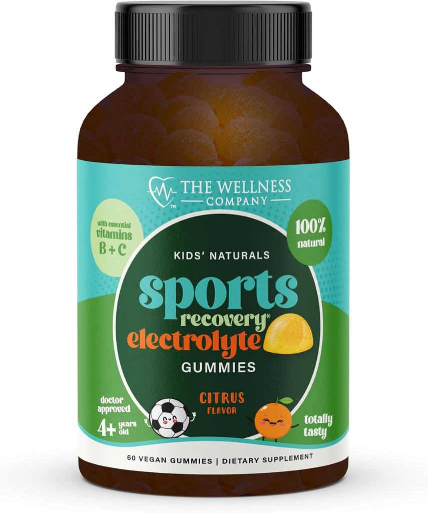 Dzieci Naturals Sport Recovery Gummies - Codzienne wsparcie wellness 124; 60ct (1 Miesiąc dostaw)
