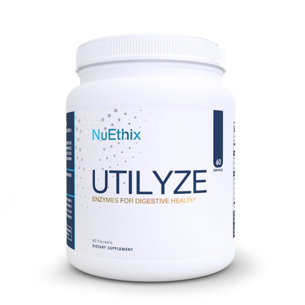 NuEthix Kombinacje Utylize Enzymy dla Żywieniowego Wellness, Suplement diety dla Wchłanianie składników odżywczych, 60 Pakiety podróży