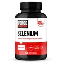 Force Factor Selenium Immune Supplement, Selenium 200mcg Kapsułki do wspierania immunologicznej obrony, Suplement odporności, Wegan, Non-GMO, 120 Kapsułki