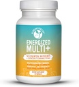 Energized Multi-Pottent Multivitamin z 40 W pełni bioavailable Nutrigents B Complex Witaminy, Witamina D, Witamina C, Witamina K, Cynk, Quercetin, Wapń, Magnez w Alkalizujących Formach - 180 tab