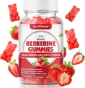 softbear Berberine z Ceylon Cynamon Gummies Organic Berberine HCL 1500mg for Metabolistic Imimmunological Health Sugar-Free Berberine Supplements Strawberry Flavored 60 Count