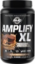 PMD Sports Amplify XL Premium Suplement białka serwatki Hydro Zielone Mieszanka - Glutamina i Matrix białka serwatki z Superfood dla mięśni, Siła i Odzysk - Puchar masła orzechowego (24 Słupki)