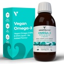 Vegan Omega 3 Płyn, z mikroalg, 800mg EPA DHA, z witaminą D3, Wspomaga serce, Mózg i Eye Health, Natural Fish Oil Alternative, UK Made, Niearomatyzowane