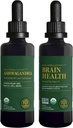 Global Healing Center Ashwagandha & Brain Health Kit - kompleks Ashwagandha, Pomaga nastrojowi, Funkcja