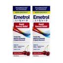Emetrol Non-Drowsy Liquid Nusef Relief - Zdenerwowana medycyna żołądkowa - Farmaceutyk Recommended Nusef - Cherry Flavor - 4fl oz, 2 Pack