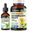 BIO KRAUTER chlorofil nalewka 2 Fl. Oz. & Dandelion 100 kapsułki