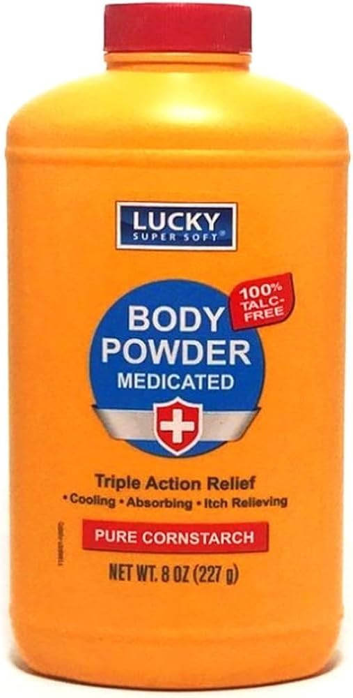 Lucky Super Miękki Proszek leczący ciało, 8- oz., Koi Swędzi Swędzi, Opryski Skóra, Wchłania Wilgotność, Dry Oobienie Poison Ivy, Oak, Sumac
