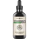 Płynna witamina B3 (w postaci niacynamidu) Suplement - Niespłukana postać niacyny - Szybka absorpcja - Wygodne krople niacyny dla kobiet i mężczyzn - 4 oz (120ml)