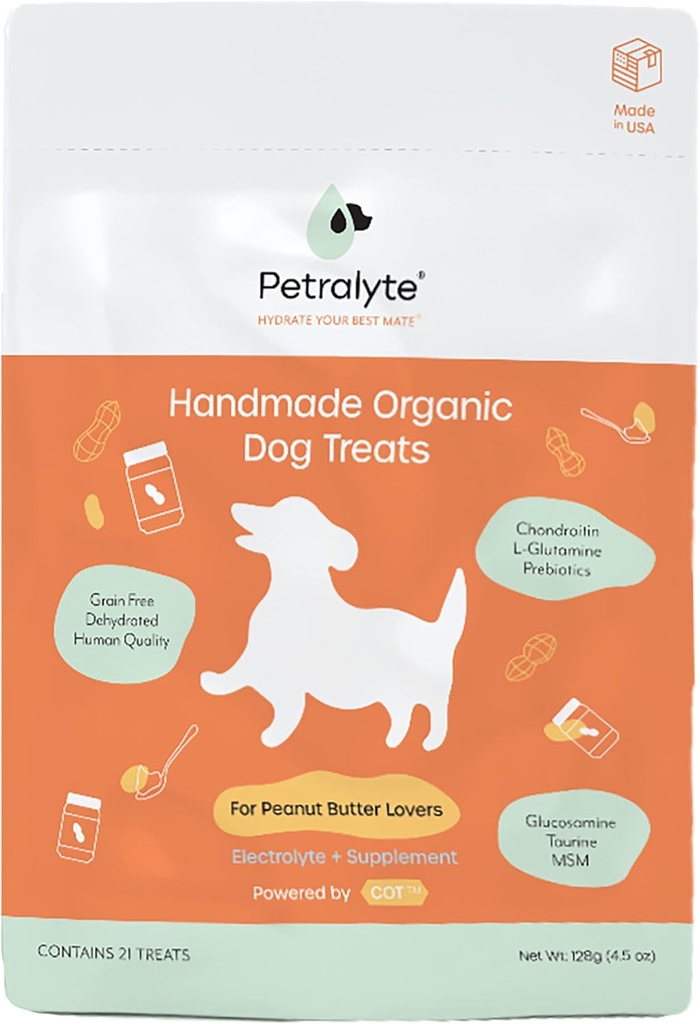 Petralyte Dog Electrolyte and Joint Supplement Equipment 124; Organic & All Natural Dog Vitamin and Supplements Equipment 124; Dog Multivitamine Blend for Influentimate & Mobility Support Equipment 124; for Peanut Butter Lovers