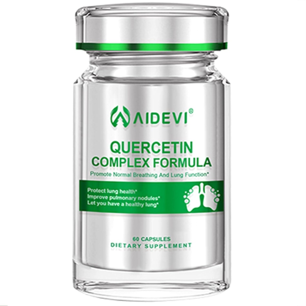 Quercetin z Bromelain Witamina C i Pteris Multifida Ekstrakt wspomaga immunologiczne zdrowie Chroń Lung Zdrowie oddechowe 60 Kapsułki