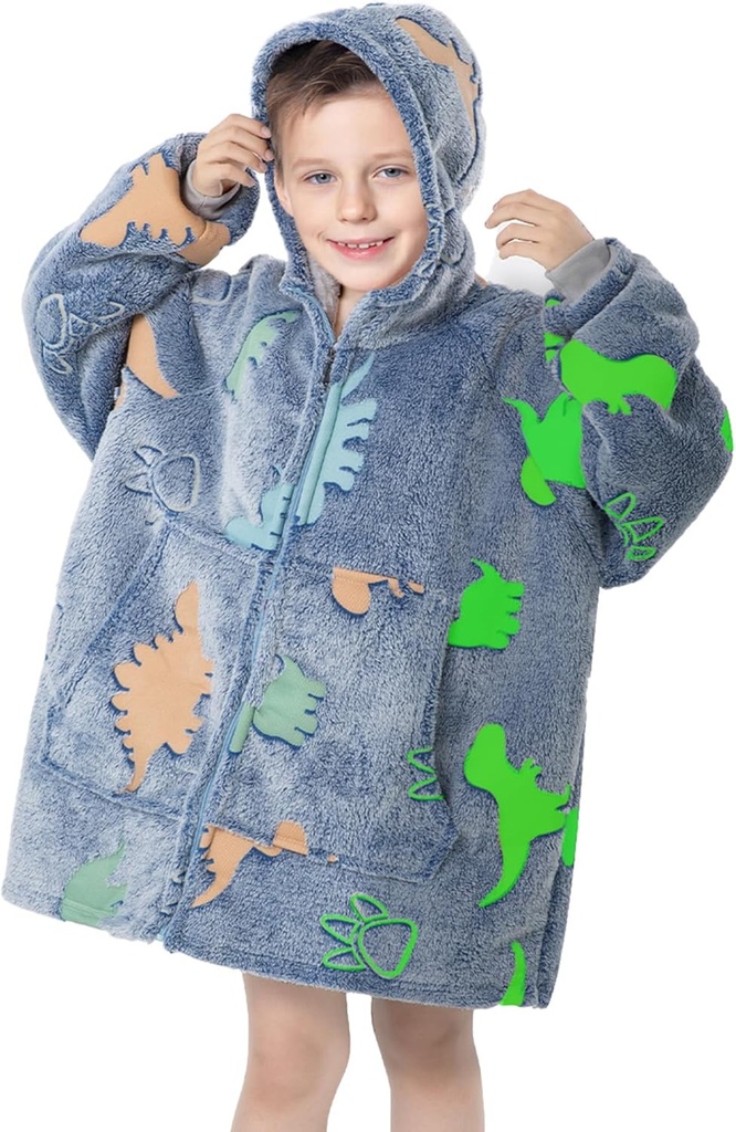 MeMoreCool ubrany kocyk dla dzieci kocyk kapturek, kapturek kocyk dla dzieci wygodne kocyk sweter, Toddler kocyk z kapturem