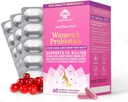 Nutriciebrity Nutriciebrity Flora- Pro Probiotyki dla Kobiet - Wsparcie Vaginal, Zdrowie moczu, System immunologiczny Digestive System Support, Żurawinowe Pigułki Suplement, 10 Miliard CFU 6 Szczepy (30 Czapki) - 2 Pack