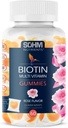 SOHM Gummies Biotin, Gummeje Biotin dla zdrowych włosów, skóry i paznokci -Gummeje multiwitaminowe dla dorosłych, Dostawy dla mężczyzn, Kobiety