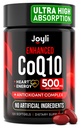 Wysoka absorpcja CoQ10 500MG - Co Q 10 Suplement 120 Softgels for Heart Health & Energy Production - Wzmocnione CoQ10 Suplementy odżywcze z koenzymu Q10 - Alternatywa dla coq10 400 mg softgeli
