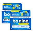 Bonine Non- Drowsy Motion Relief choroby - 32 Tabletki do żucia z Meclizine HCL 25mg - Non Drowsy Medicine for Nususea lub Motion Choroby - Cruise Essentials - Malina Flavor