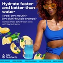 KLUCZOWE NUTRIENTY Multivitamin Electrolytes w proszku Pakiety - Pyszne Blueberry Lemonade 40 Pakiety nawadniania - Podróże Hydration Powder - Nie cukier, Nie kalorie, Gluten Free - Made in USA
