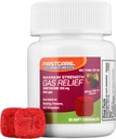 FirstCare ® Relief Gas Soft Chewables - Szybka ulga wzdęcia, Nadmiar ciśnienia, Pełna, i Gas Discomfort 124; Simeticone 250 mg Signable 124; Przeciwgazowe Chewable Medicine (20 Count)