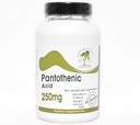 Kwas pantotenowy 250mg ~ 200 Kapsułki - Brak dodatków ~ Suplementy naturetywne