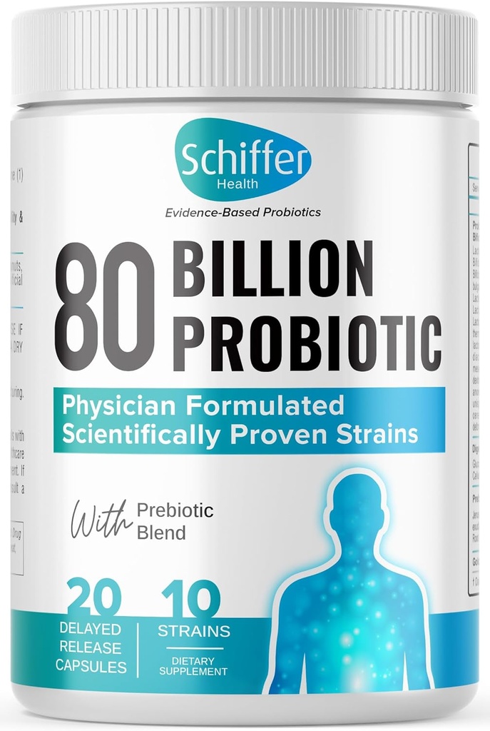 80 Miliard Probiotyki, 20 Opóźnione uwalnianie kapsułki z 10 Szczeliny