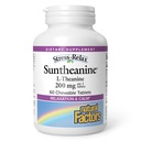 Naturalne czynniki Suntheanine L- Theanine 100 mg - Suplement do Zdrowia dla Calm Outlook - L- Theanine Suplement wspomaga relaksujący sen i pomoc w zwalczaniu osuszania - 60 tabletek do żucia (30 Servings)