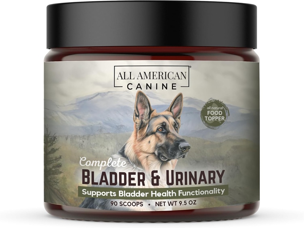 Kompletny Bledder & Urnary Natural Protein- Wzbogacony w proszki żurawinowy żywności Topper dla wszystkich psów, Wsparcie zdrowia moczu - 90 Służenia