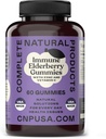 Gummy z jagody - 60 Hrabia Natural z cynku, Witamina C, & Elderberry (Sambucas)