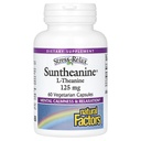 Naturalne czynniki Stress- Relax Suntheanine L- Theanine 125 mg, Non- Drowsy Stress Support for Mental Calmness and Relaxation, 60 kapsułki