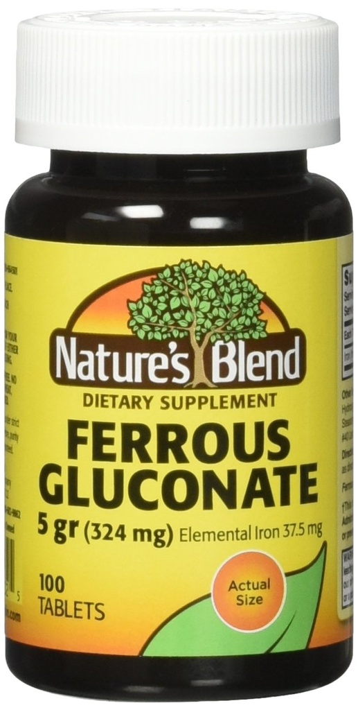 Mieszanka Glukonian żelaza Nature 324 mg, 100